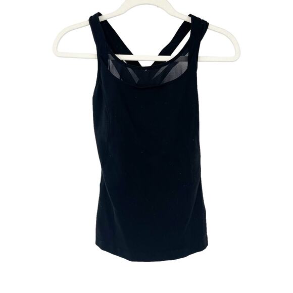 Lululemon Womens Fitness Active Gym Workout Compassion Tank Top Size 6 Black - Picture 1 of 8